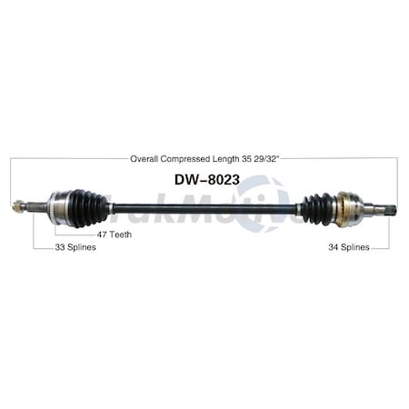 Surtrack Axle Cv Axle Shaft, Dw-8023 DW-8023